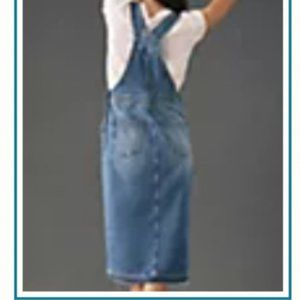 Anthro Denim Overall Dress